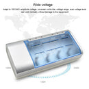 AC 100-240V 4 Slot Battery Charger for AA & AAA & C / D Size Battery, UK Plug