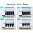 AC 100-240V 4 Slot Battery Charger for AA & AAA & C / D Size Battery, UK Plug