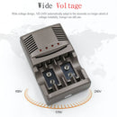 AC 100-240V 4 Slot Battery Charger for AA & AAA & 9V Ni-MH Battery, AU Plug