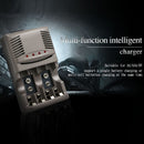 AC 100-240V 4 Slot Battery Charger for AA & AAA & 9V Ni-MH Battery, UK Plug