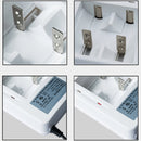 AC 220V 2 Slot Battery Charger for AA & AAA & C / D Size Battery, CN Plug