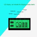 AC 100-240V 4 Slot Battery Charger for AA & AAA Battery, with LCD Display, US Plug