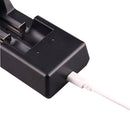 TOMO V6-2 USB Smart Battery Charger with Indicator Light for 18650 / 18500 / 17650 / 16340 / 14500 / 10500 Li-ion Battery / AA / AAA Battery