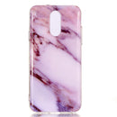 Marble Pattern Soft TPU Case For LG Q7(Purple)