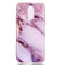 Marble Pattern Soft TPU Case For LG Q7(Purple)