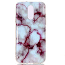Marble Pattern Soft TPU Case For LG Q7(Red)