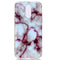 Marble Pattern Soft TPU Case For LG Q7(Red)