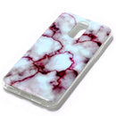 Marble Pattern Soft TPU Case For LG Q7(Red)
