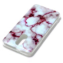 Marble Pattern Soft TPU Case For LG Q7(Red)