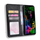 Magnetic Buckle Retro Texture Horizontal Flip Leather Case for LG G8 ThinQ, with Holder & Card Slots & Wallet (Black)