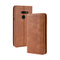 Magnetic Buckle Retro Texture Horizontal Flip Leather Case for LG G8 ThinQ, with Holder & Card Slots & Wallet (Brown)