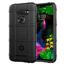 Shockproof Rugged Shield Full Coverage Protective Silicone Case for LG G8 ThinQ (Black)