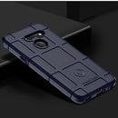 Shockproof Rugged Shield Full Coverage Protective Silicone Case for LG G8 ThinQ (Dark Blue)