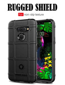 Shockproof Rugged Shield Full Coverage Protective Silicone Case for LG G8 ThinQ (Dark Blue)