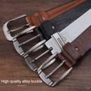 Dandali XX818 Men Fashion Retro Leather Belt Waistband, Length: 110cm (Brown)