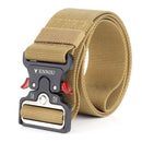 ENNIU 5cm Wide High-quality Powerful Nylon Belt Adjustable Multifunction Training Belts for Men(Brown)