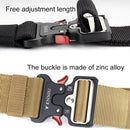 ENNIU 5cm Wide High-quality Powerful Nylon Belt Adjustable Multifunction Training Belts for Men(Brown)
