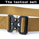 ENNIU 3.8cm Wide Snake Buckle Outdoor Casual Nylon Belt Adjustable Multifunction Training Belts (Brown)