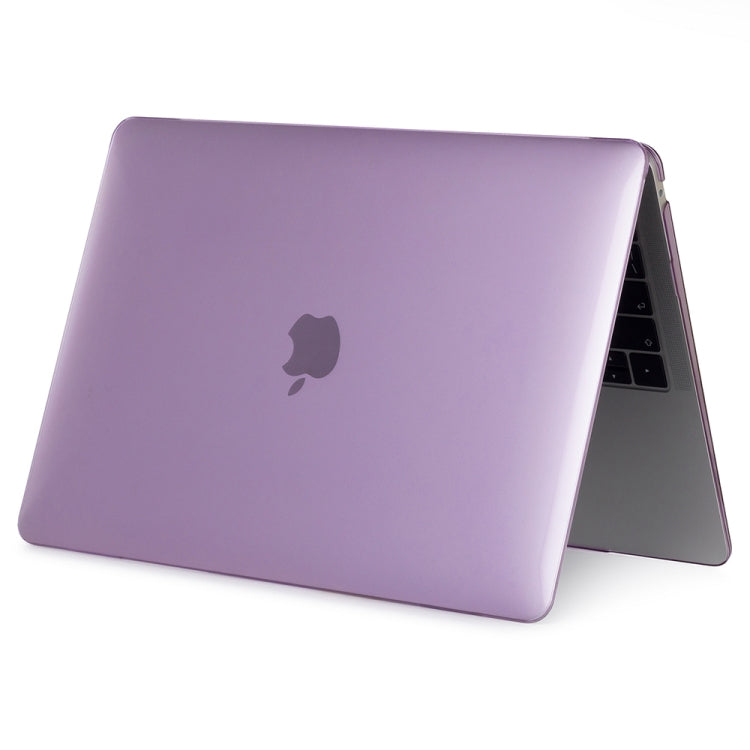 Laptop Crystal Style Protective Case for MacBook Air 13.3 inch A1932 (2018) & A2179 (2020) & A2337(Purple)
