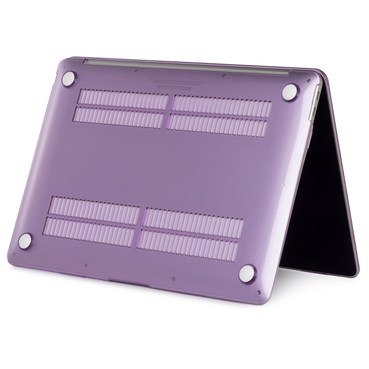Laptop Crystal Style Protective Case for MacBook Air 13.3 inch A1932 (2018) & A2179 (2020) & A2337(Purple)