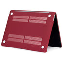 Laptop Matte Style Protective Case for MacBook Air 13.3 inch A1932 (2018) & A2179 (2020) & A2337(Wine Red)
