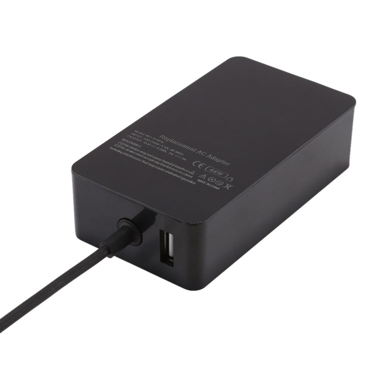 A1625 15V 2.58A 44W AC Power Supply Charger Adapter for Microsoft Surface Pro 6 / Pro 5 (2017) / Pro 4, US Plug