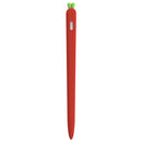 LOVE MEI For Apple Pencil 2 Carrot Shape Stylus Pen Silicone Protective Case Cover(Red)