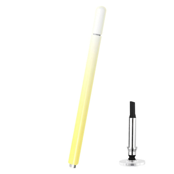 Universal Nano Disc Nib Capacitive Stylus Pen with Magnetic Cap & Spare Nib (Yellow)