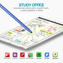 Universal Two-end Rubber Nibs Capacitive Stylus Pen with Magnetic Cap (Black)