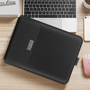 4 in 1 Universal Waterproof PU Leather Laptop Liner Bag with Handle & Stand & Pen Holder + 2 Winders + Mouse Bag + Charger Bag Set for 13 / 14 inch Laptops(Black)