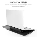 4 in 1 Universal Waterproof PU Leather Laptop Liner Bag with Handle & Stand & Pen Holder + 2 Winders + Mouse Bag + Charger Bag Set for 13 / 14 inch Laptops(Black)