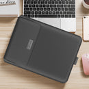 4 in 1 Universal Waterproof PU Leather Laptop Liner Bag with Handle & Stand & Pen Holder + 2 Winders + Mouse Bag + Charger Bag Set for 13 / 14 inch Laptops(Grey)