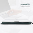Diamond Pattern Portable Waterproof Sleeve Case Double Zipper Briefcase Laptop Carrying Bag for 11-12 inch Laptops (Green)