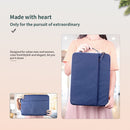 Diamond Pattern Portable Waterproof Sleeve Case Double Zipper Briefcase Laptop Carrying Bag for 11-12 inch Laptops (Grey)