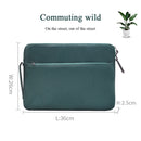 Diamond Pattern Portable Waterproof Sleeve Case Double Zipper Briefcase Laptop Carrying Bag for 11-12 inch Laptops (Grey)