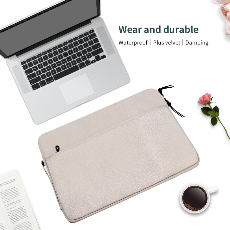 Diamond Pattern Portable Waterproof Sleeve Case Double Zipper Briefcase Laptop Carrying Bag for 11-12 inch Laptops (Tarnish)
