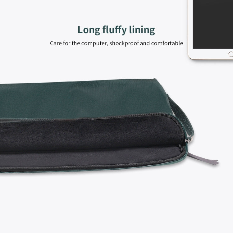 Diamond Pattern Portable Waterproof Sleeve Case Double Zipper Briefcase Laptop Carrying Bag for 11-12 inch Laptops (Tarnish)