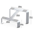 R-JUST BJ05 Detachable I-shaped Aluminum Alloy Laptop Holder for 13-17 inch Laptops (Silver)