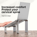 R-JUST BJ05 Detachable I-shaped Aluminum Alloy Laptop Holder for 13-17 inch Laptops (Silver)