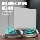 R-JUST BJ06 Detachable Shofar-shaped Aluminum Alloy Laptop Holder for 13-17.3 inch Laptops (Silver)