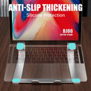 R-JUST BJ06 Detachable Shofar-shaped Aluminum Alloy Laptop Holder for 13-17.3 inch Laptops (Silver)