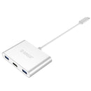 ORICO RCH3A USB-C / Type-C to HDMI & USB-C / Type-C & 3 x USB-A / Type-A Converter Aluminum HUB for Macbook / New Macbook Pro / Huawei Matebook(Silver)