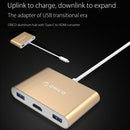 ORICO RCH3A USB-C / Type-C to HDMI & USB-C / Type-C & 3 x USB-A / Type-A Converter Aluminum HUB for Macbook / New Macbook Pro / Huawei Matebook(Silver)