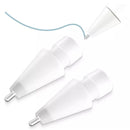 M2 Short Metal Pen Tip for Apple Pencil 1 / 2 (White)