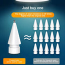 M2 Short Metal Pen Tip for Apple Pencil 1 / 2 (White)