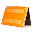 Laptop Crystal Style PC Protective Case for MacBook Pro 15.4 inch A1990 (2018) (Orange)