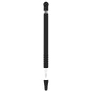 Anti-lost Cap Touch Screen Silicone Protective Cover for Apple Pencil 1(Black)