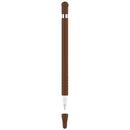 Anti-lost Cap Touch Screen Silicone Protective Cover for Apple Pencil 1(Coffee)