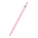 Anti-lost Cap Touch Screen Silicone Protective Cover for Apple Pencil 1(Pink)