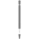 Anti-lost Cap Touch Screen Silicone Protective Cover for Apple Pencil 1(Grey)